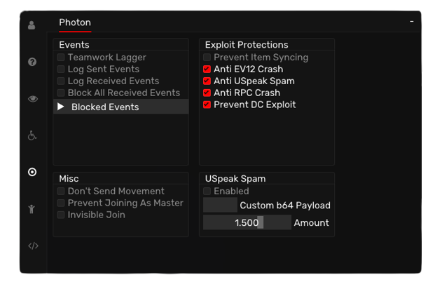 Hex client screenshot
